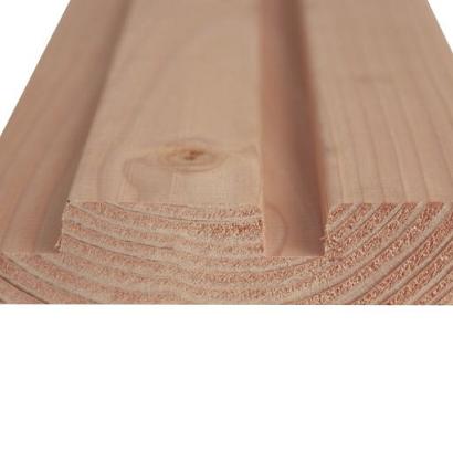 Douglas geschaafd rhombusprofiel 2,7 x 14,5 x 400 cm, onbehandeld.