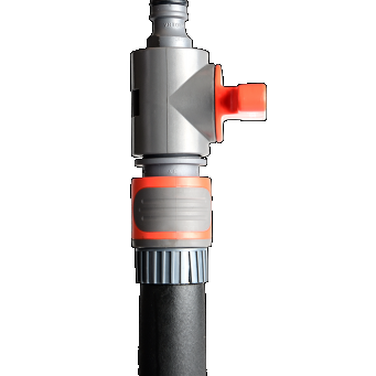 WS | RVS Vloertrekker met aansluiting voor (Gardena) tuinslang incl. kraantje | t.b.v. inkeren WS Voegmortel