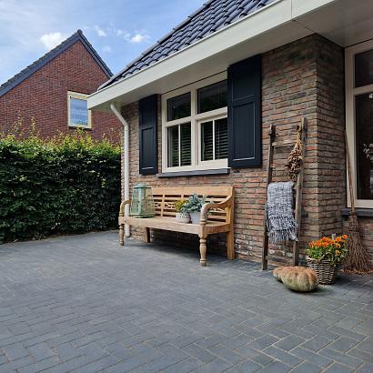 Design brick 6 cm black komo