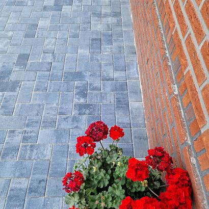 Design brick 8 cm nero/grey komo