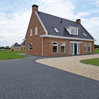 Patio betonstraatsteen 8 cm black TOP mini facet komo