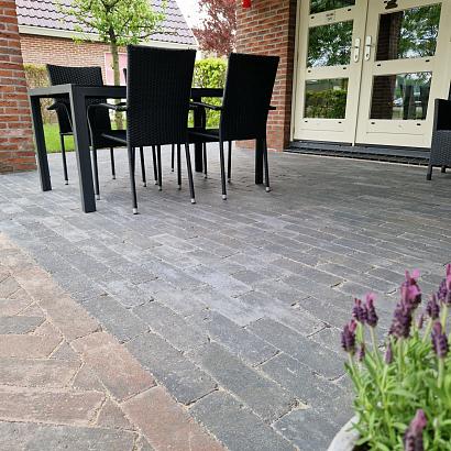 Stonique trommel longstone 7 cm antraciet