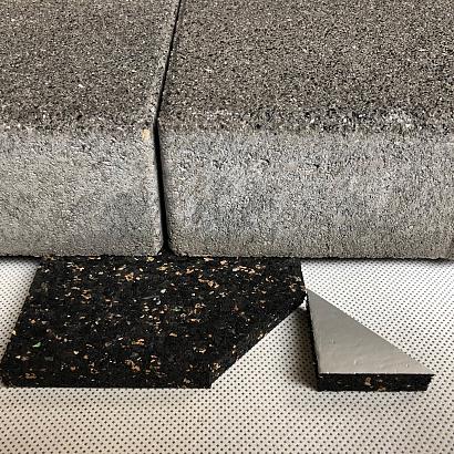 Vaste terrasdrager AC 200x200x15 ook PVC-houdende ondergrond