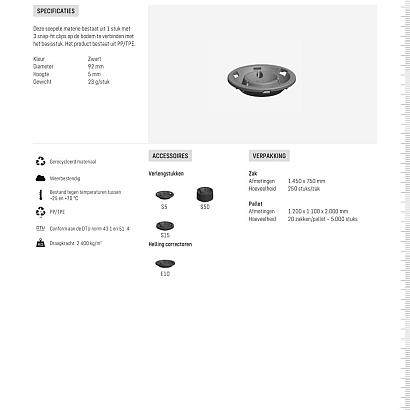 Premium verlengstuk FS5 hoogte 0,5 cm geluidsreducerend