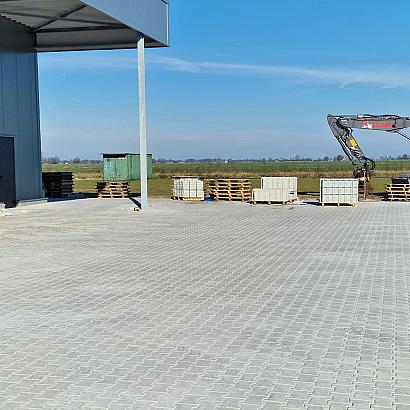 H-verbandsteen 8 cm grijs komo