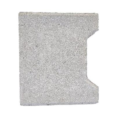 H-verbandsteen begin/eind 8 cm grijs