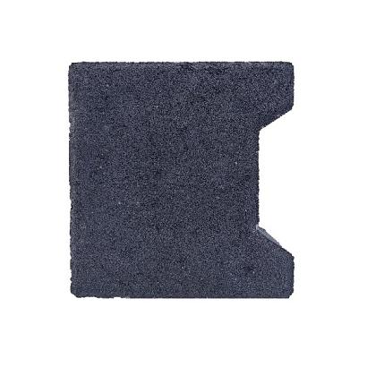 H-verbandsteen begin/eind 8 cm antraciet