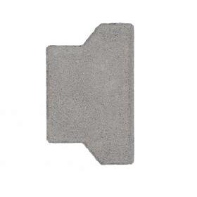 S-top H-verbandsteen half 8 cm grijs