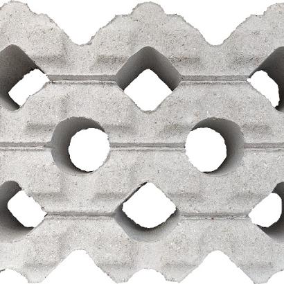 Grasbeton 40x60x12 cm grijs profiel (VE)