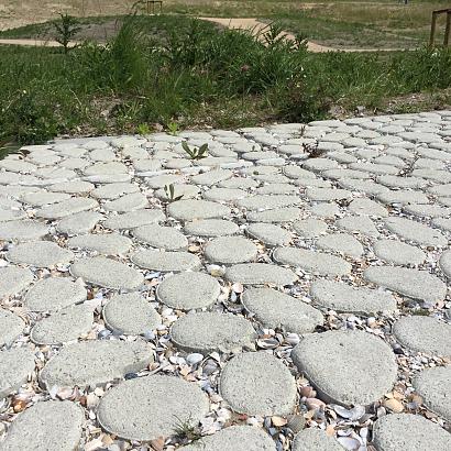 Keigrassteen WaterWijs 45x45x10 cm grijs