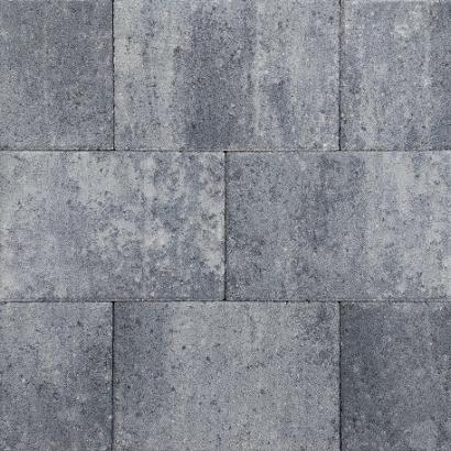 Straksteen 20x30x6 cm grijs/zwart