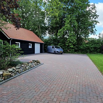 Stonique trommel betonstraatsteen 6 cm groningerbruin