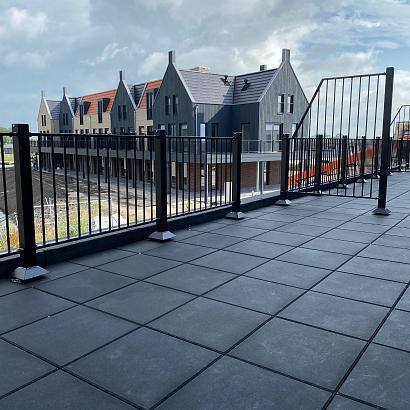 Tegel 50x50x5 cm antraciet komo