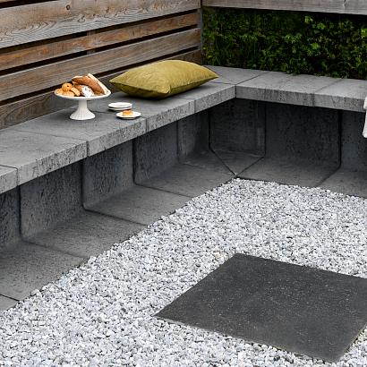 U-element 40x40x50 cm antraciet