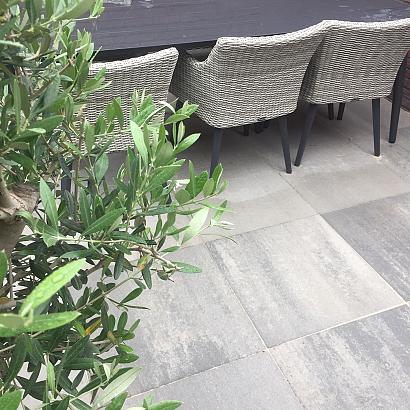 H2O comfort square 60x60x4 cm concrete