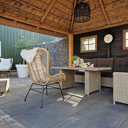 H2O comfort square 60x60x4 cm dark sepia