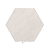 Staptegel Hexagons Ø60x52x2 Quarzite Bianca