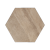 Staptegel Hexagons Ø60x52x2 Cappuccino
