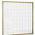 Eco gaastrellis met maas 7,5 x 7,5 cm, in grenen raamwerk 4,5 x 4,5 cm, 180 x 180 cm, groen geïmpregneerd.