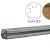 Betonpaal met sleuf en diamant kop tbv schutting 11,5 x 11,5 x 278 cm, grijs hoekpaal, ongecoat