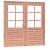 Douglas dubbele 6-ruits deur Prestige met dubbelglas, 202 x 221 cm, onbehandeld.