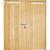 Vuren dubbele dichte deur inclusief kozijn, 168 x 201 cm, onbehandeld.