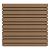 NewTechWood HKC co-extrusie wand bekleding castellation 4325 profiel, 2,5 x 19,6 x 290 cm, Teak.
