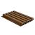 NewTechWood HKC co-extrusie wand bekleding castellation 25 profiel, 2,5 x 19,6 x 290 cm, Teak.