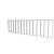 Hekwerk recht vuren type B, 228,5 x 73 cm, wit gespoten.