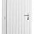 Vuren enkele dichte deur inclusief kozijn, linksdraaiend, 90 x 201 cm, wit gespoten.