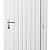 Vuren enkele dichte deur inclusief kozijn, rechtsdraaiend, 90 x 201 cm, wit gespoten.