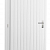 Vuren enkele dichte deur extra breed inclusief kozijn, linksdraaiend, 112 x 201 cm, wit gespoten.