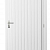 Vuren enkele dichte deur extra breed inclusief kozijn, rechtsdraaiend, 112 x 201 cm, wit gespoten.
