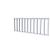Hekwerk recht vuren type A, 178,5 x 73 cm, lichtgrijs gespoten.