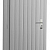 Vuren enkele dichte deur inclusief kozijn, linksdraaiend, 90 x 201 cm, lichtgrijs gespoten.