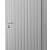 Vuren enkele dichte deur extra breed inclusief kozijn, rechtsdraaiend, 112 x 201 cm, lichtgrijs gespoten.