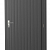 Vuren enkele dichte deur extra breed inclusief kozijn, rechtsdraaiend, 112 x 201 cm, antraciet gespoten.