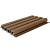 NewTechWood HKC co-extrusie Castellation PRO35 gevelbekleding, 3,3 x 21,5 x 230 cm, Teak.