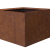 Bloembak vlak - CORTEN 90x90x60 cm