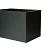 Bloembak vlak - GRAFIET ZWART 90x90x60 cm