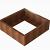 Plantenbak Module+ Corten 90x90x28 cm