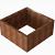 Plantenbak Module+ Corten 90x90x42 cm