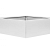 Plantenbak Vlak Wit 210x210x40 cm