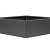 Bloembak vlak - ANTRACIET 150x150x60