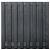 Tuinscherm | Grenen | Arizona | 17 planks/15 mm | Geschaafd/RVS | Zwart gespoten | Geïmpregneerd | 180x180 cm