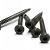 RVS schroef met gekleurde top voor NTW Castellation PRO, set a 50 stuks incl bit, Silver gray
