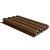 NewTechWood HKC co-extrusie Castellation PRO35 gevelbekleding, 3,3 x 21,5 x 290 cm, Ipé.