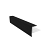 NewTechWood aluminium co-extrusie eindprofiel tbv Castellation PRO, 5 x 5 x 300 cm, Ebony zwart