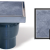 ACO Vloerput Bluestone RVS 200x200 incl stankslot, zij-uitlaat 110mm