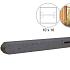 Betonpaal stampbeton 10 x 10 x 310 cm, antraciet tussenpaal t.b.v. recht scherm met 2 betonplaten.